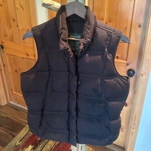 Women's Brown Puffer Vest